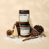 SILENT NIGHT + GINGERBREAD CANDLE DUO